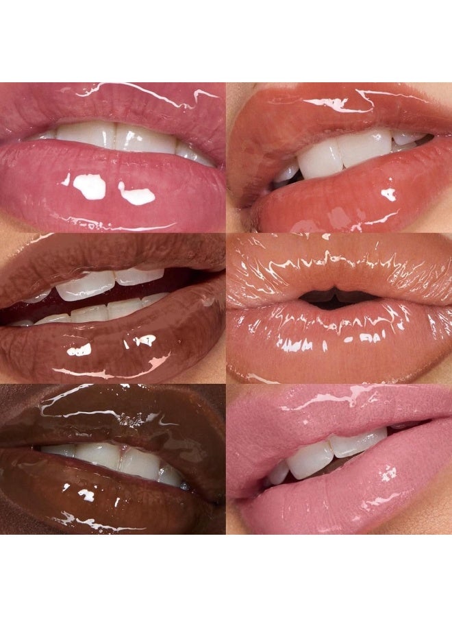 Huda BEAUTY Faux Filler Shiny Non-Sticky Lip Gloss Glassy - Clear 0.13FL.OZ / 3.9ml - Image 4